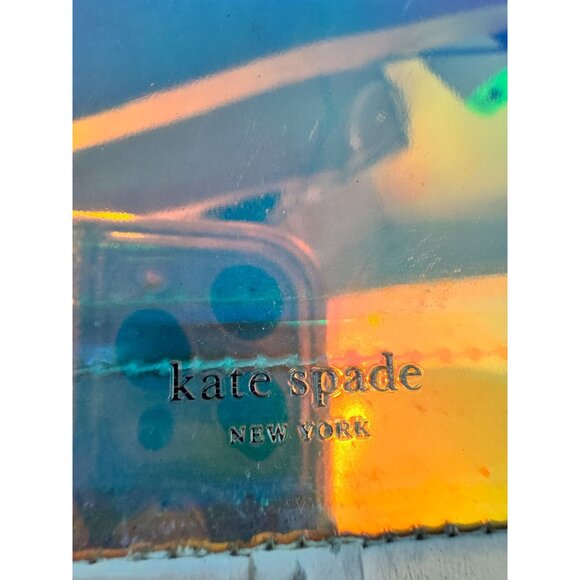 Kate Spade Optic White Hologram Iridescent Nicola Bag 7" X 5" X 2" - Picture 8 of 16